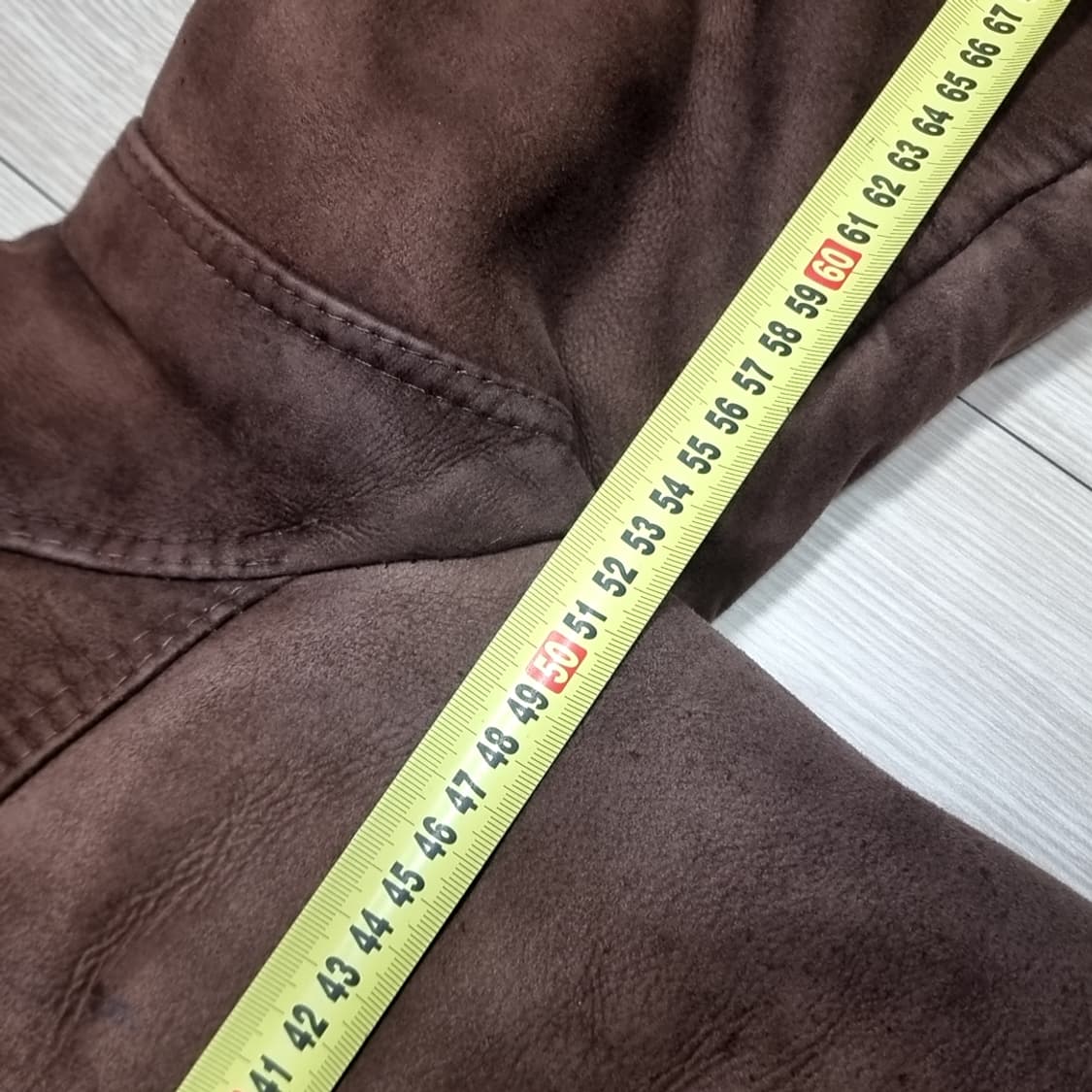 80s commandr스웨이드브라운 b-6 무스탕 가죽 자켓(100) 상품이미지6