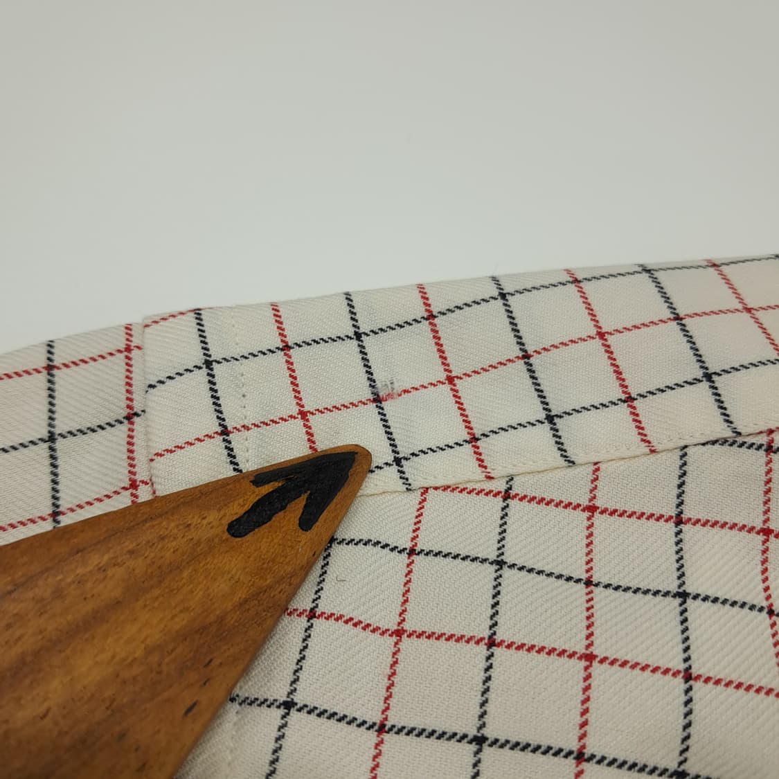 CN822 3XB 폴로 랄프로렌 레드블랙 스몰체크 긴팔 셔츠 남방 상품이미지4