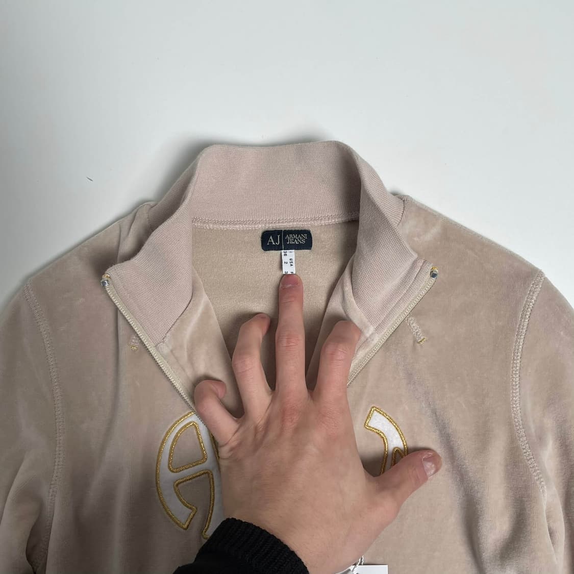 Armani jeans AJ레터링 집업 자켓 상품이미지5