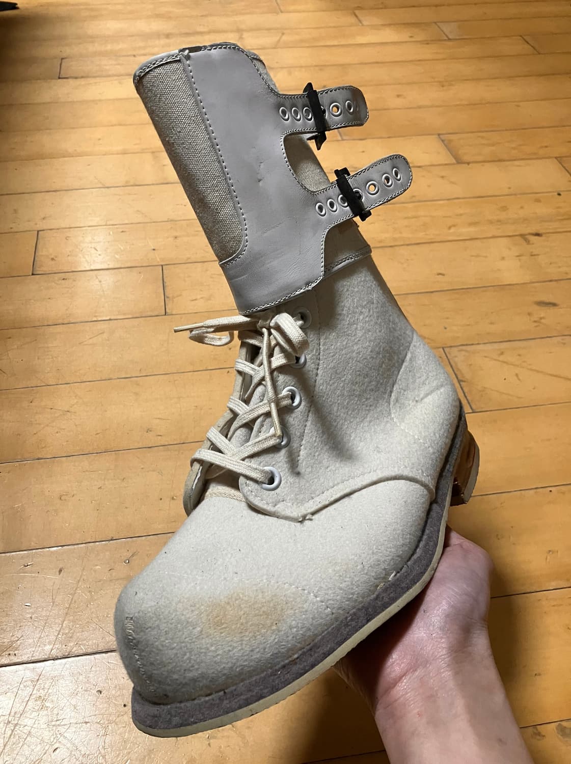 40-50s USAF 미군 ARCTIC 설상 버니 부츠 크림 270 상품이미지2