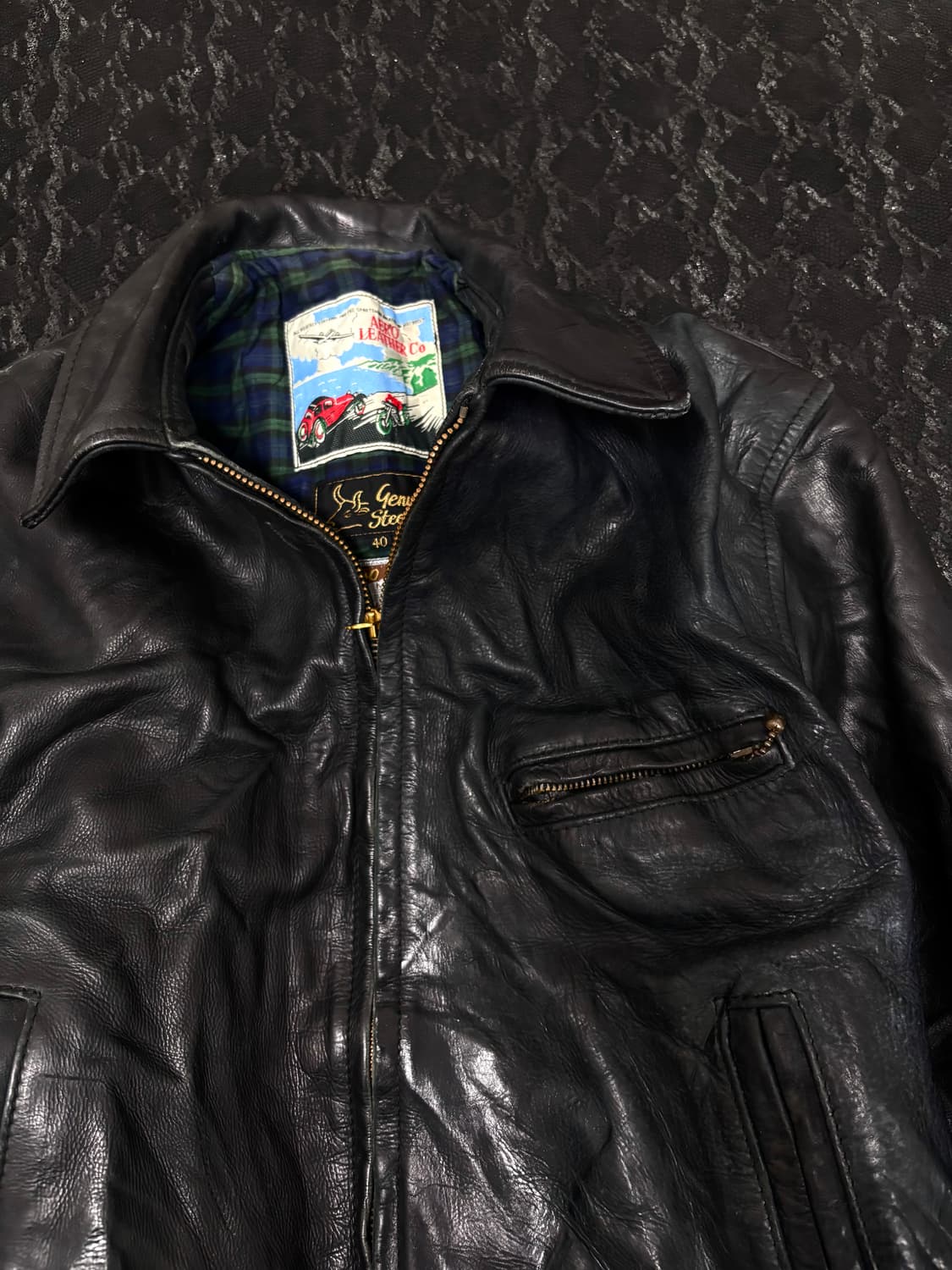 “America Vintage” Biker Crop Real Leathe 상품이미지6