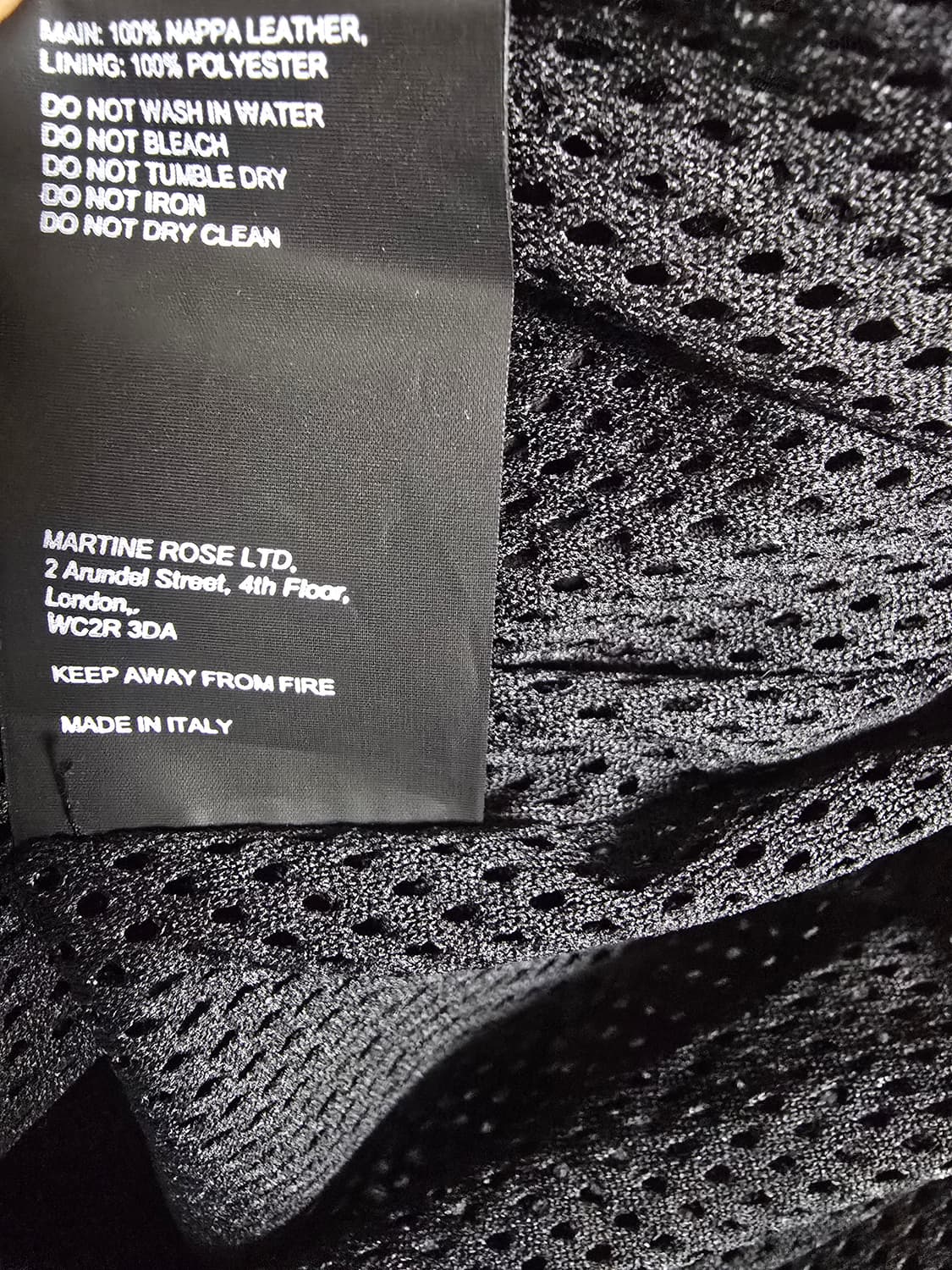 Martine Rose 리얼 양가죽 라이더 자켓 M  상품이미지9