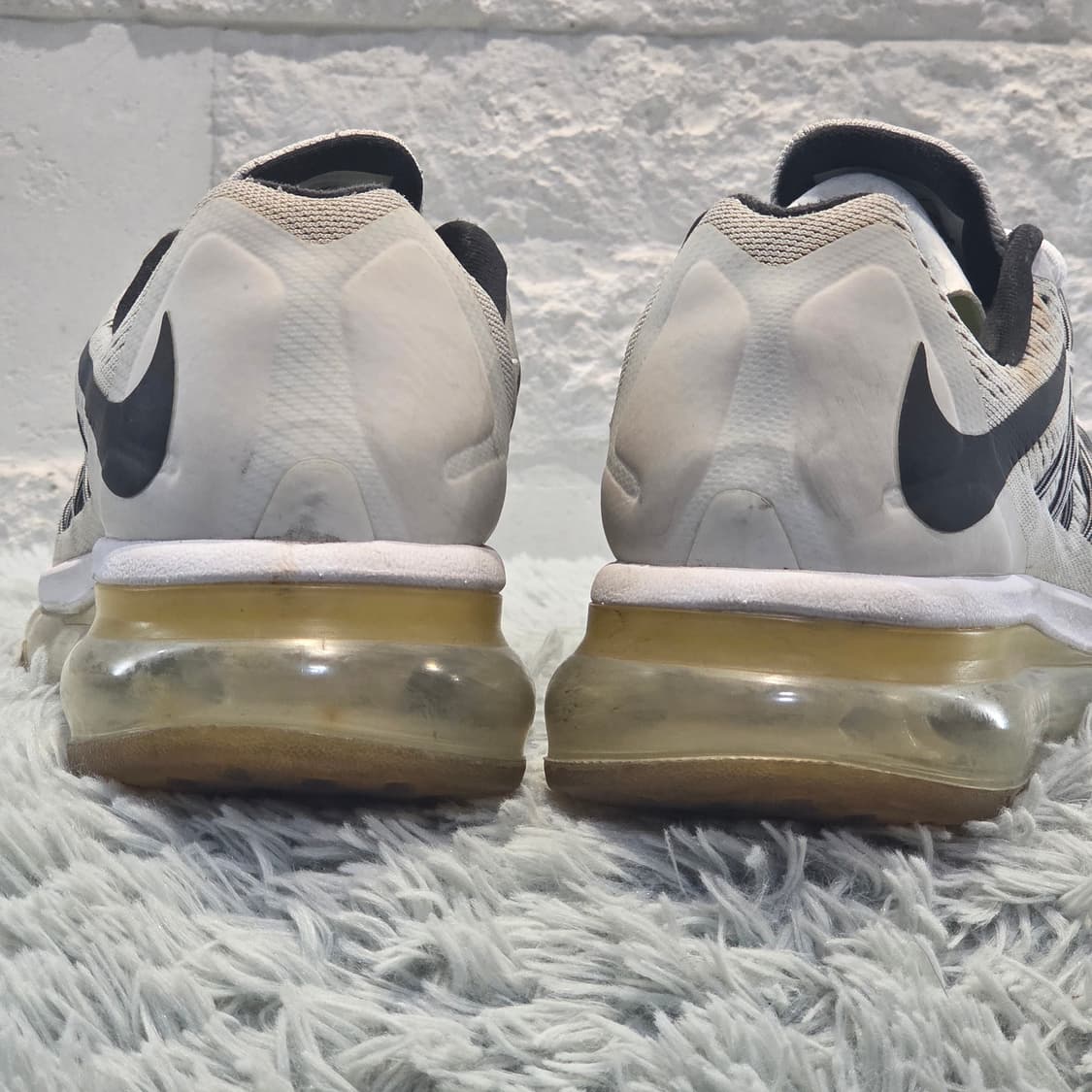 2w-2:나이키 에어맥스 2015 화이트-블랙 24cm 상품이미지3