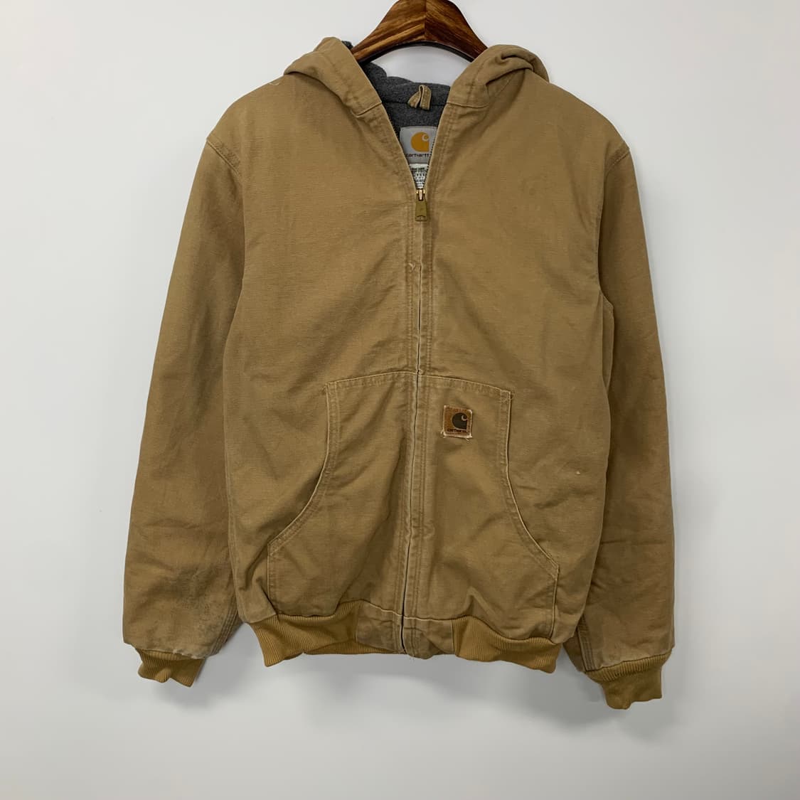 칼하트 OG 가죽탭 후드 엑티브 워크 자켓 상품이미지2