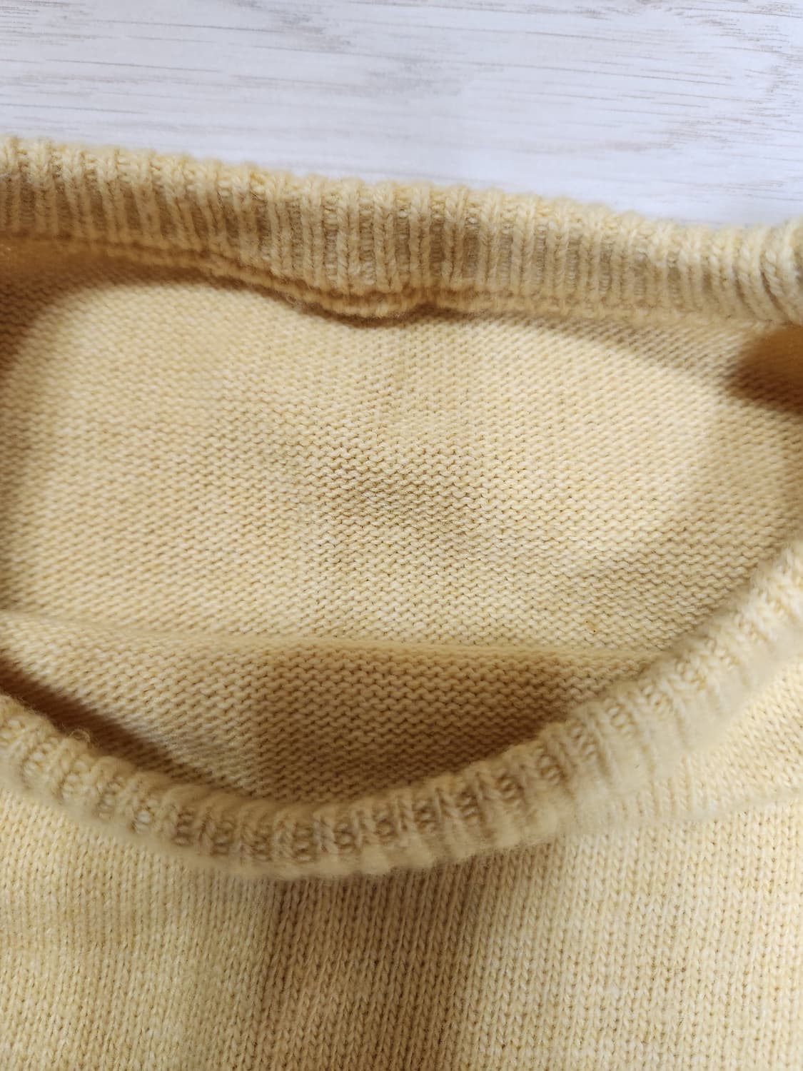 [프루이] 레글런 크루넥 니트 옐로우 L 상품이미지4