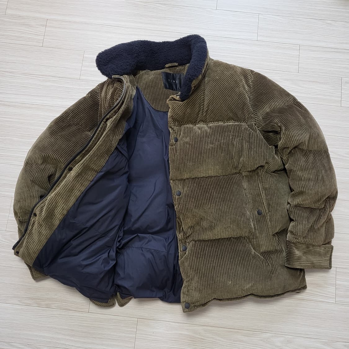 (L) 18FW 한섬 타임옴므 코듀로이 양털패딩 상품이미지6