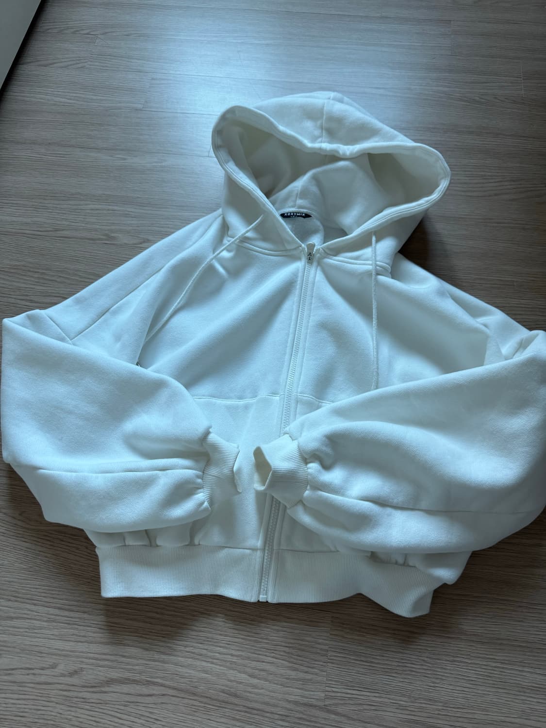 젝시믹스 내핑 후드 집업 크림 상품이미지2