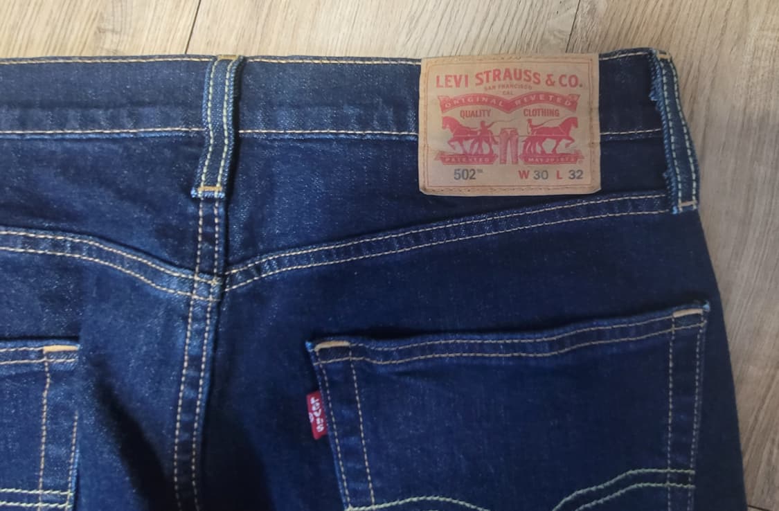 리바이스 502시리즈 30-31사이즈 청바지 진청 상품이미지2