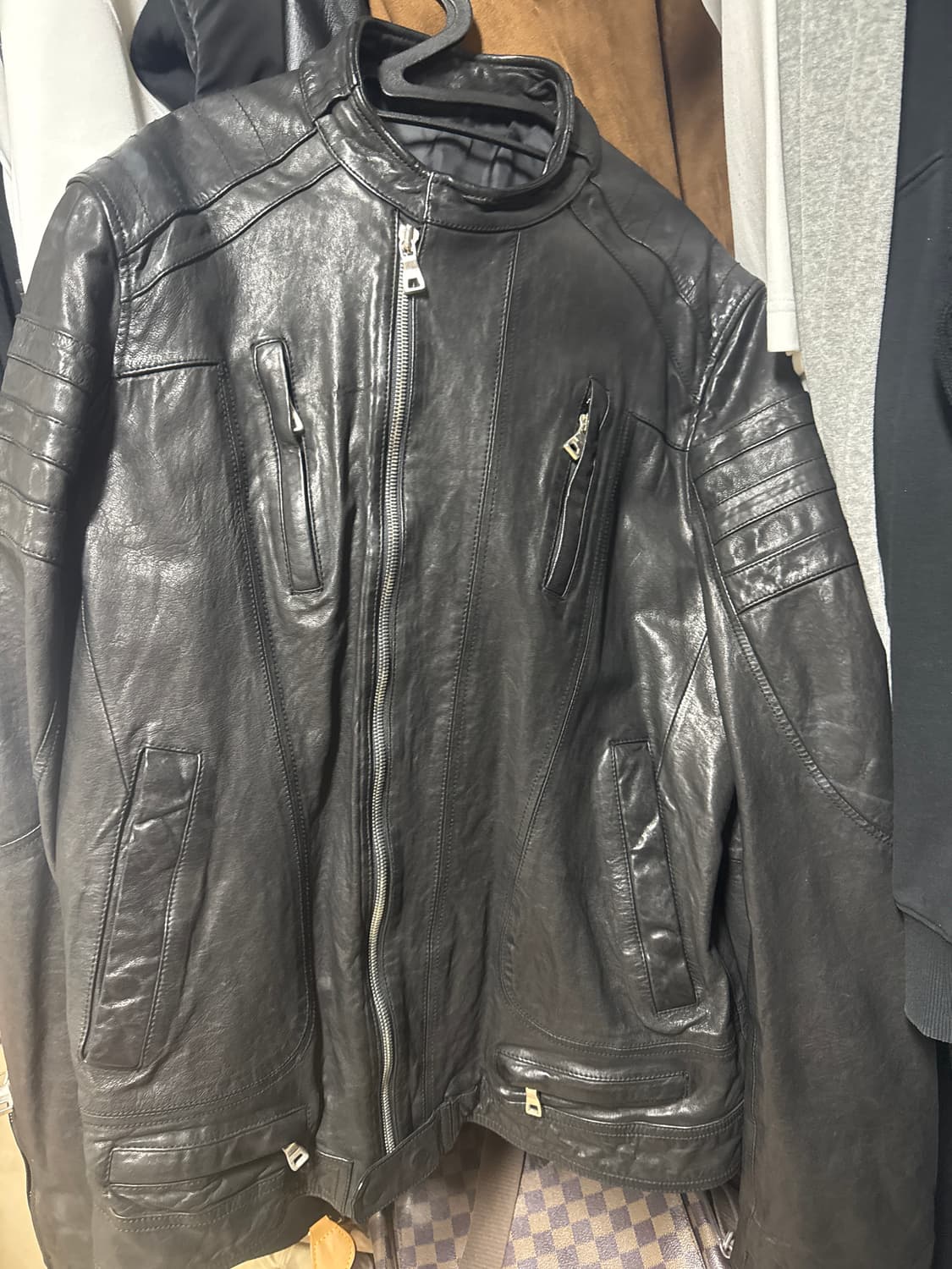 이태리 램스킨 레더자켓 상품이미지1