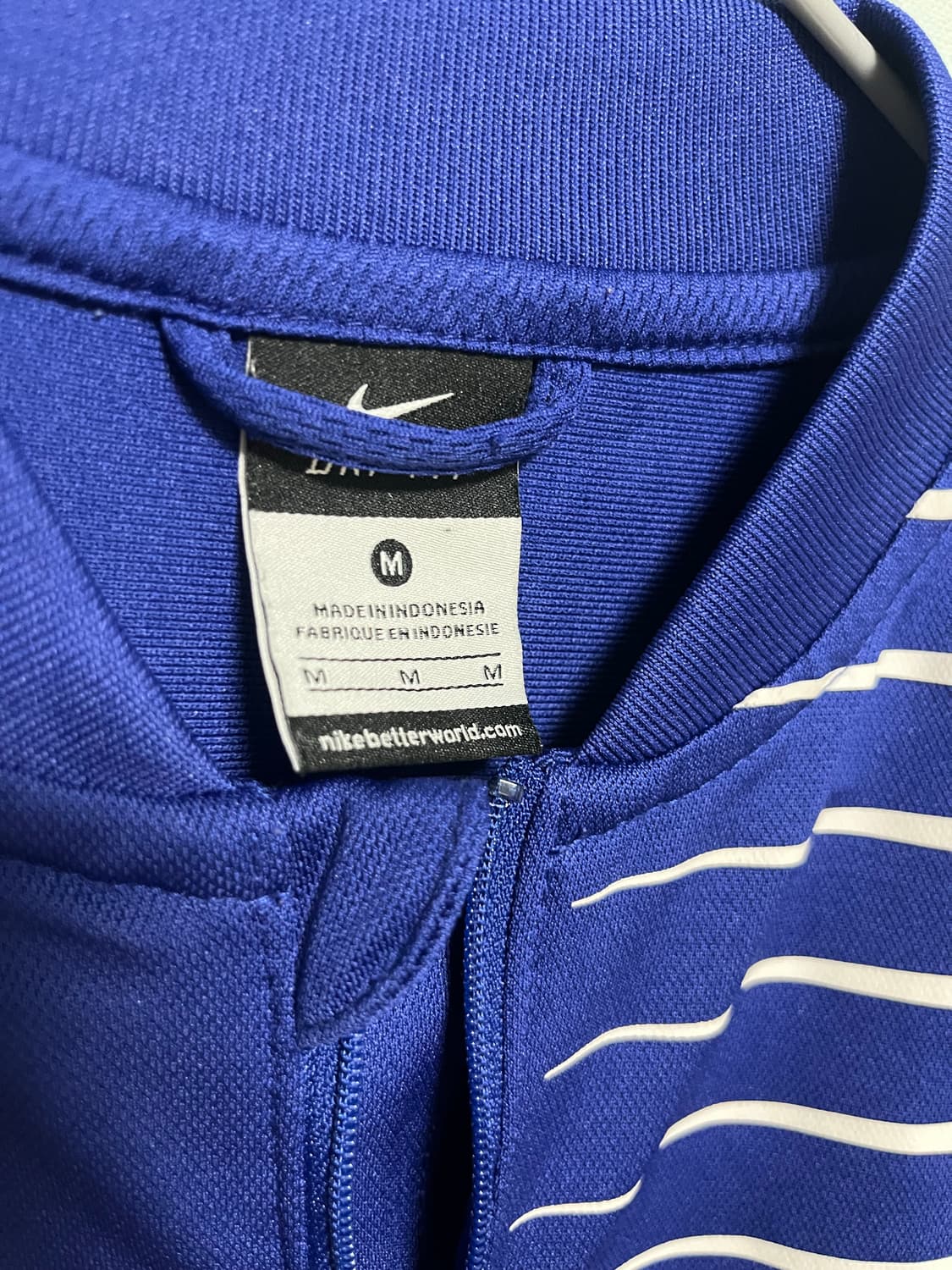 나이키 여성 블루 트랙탑 드라이핏 상의 상품이미지5