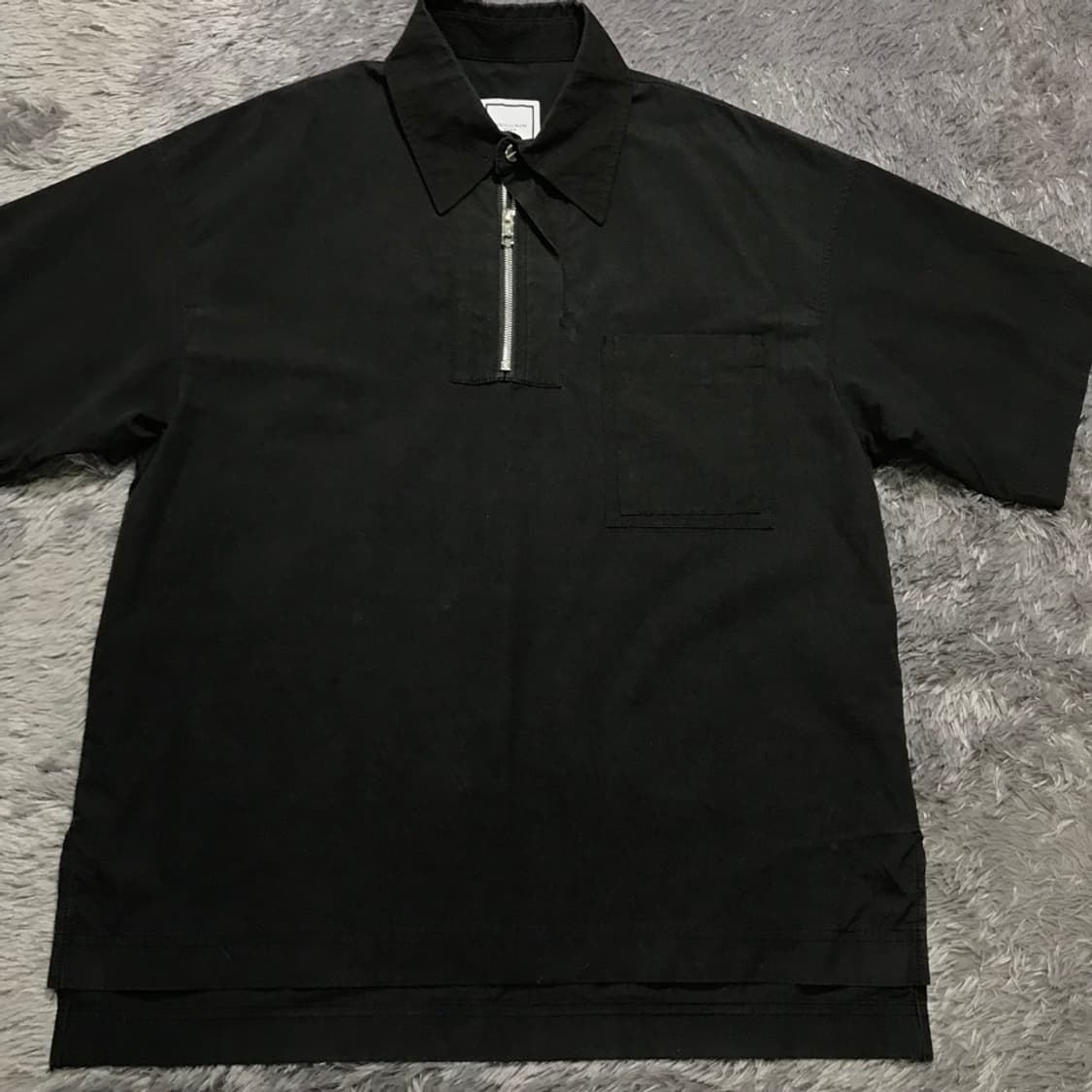 [[48(L), 23FW, A급, 공용] 우영미 반집 티셔츠 블랙@215 상품이미지1