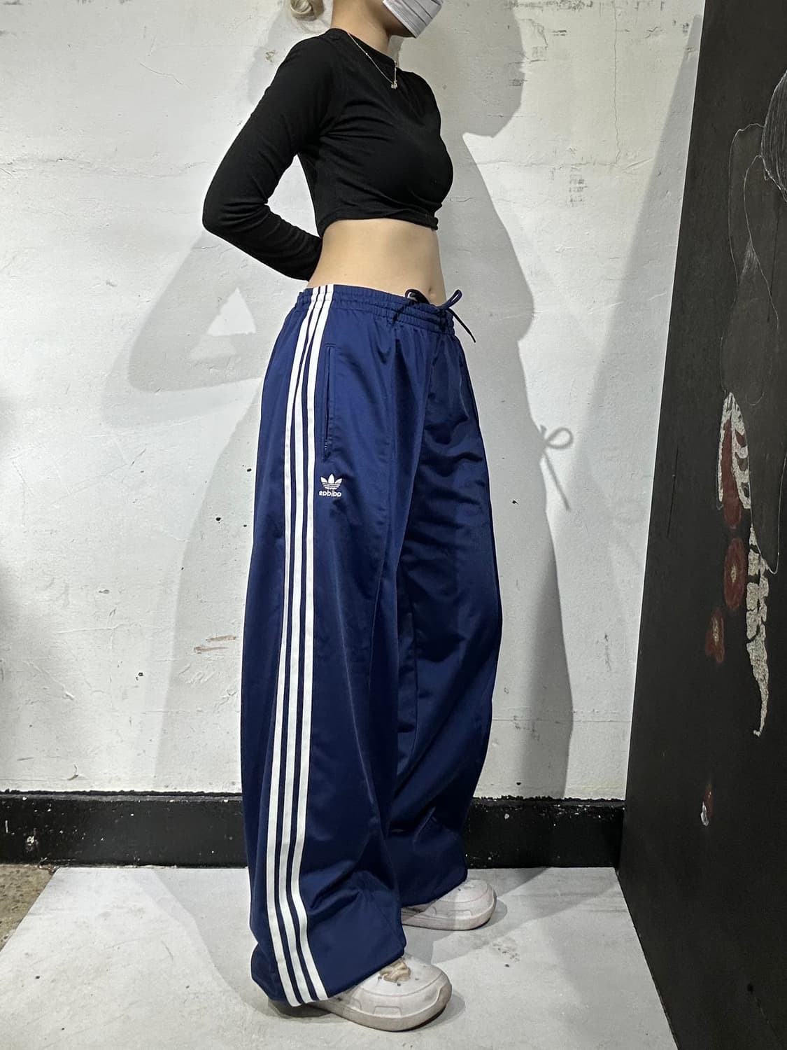 아디다스 네이비 새상품 파이어버드 추리닝 바지 트레이닝 팬츠 L 상품이미지1