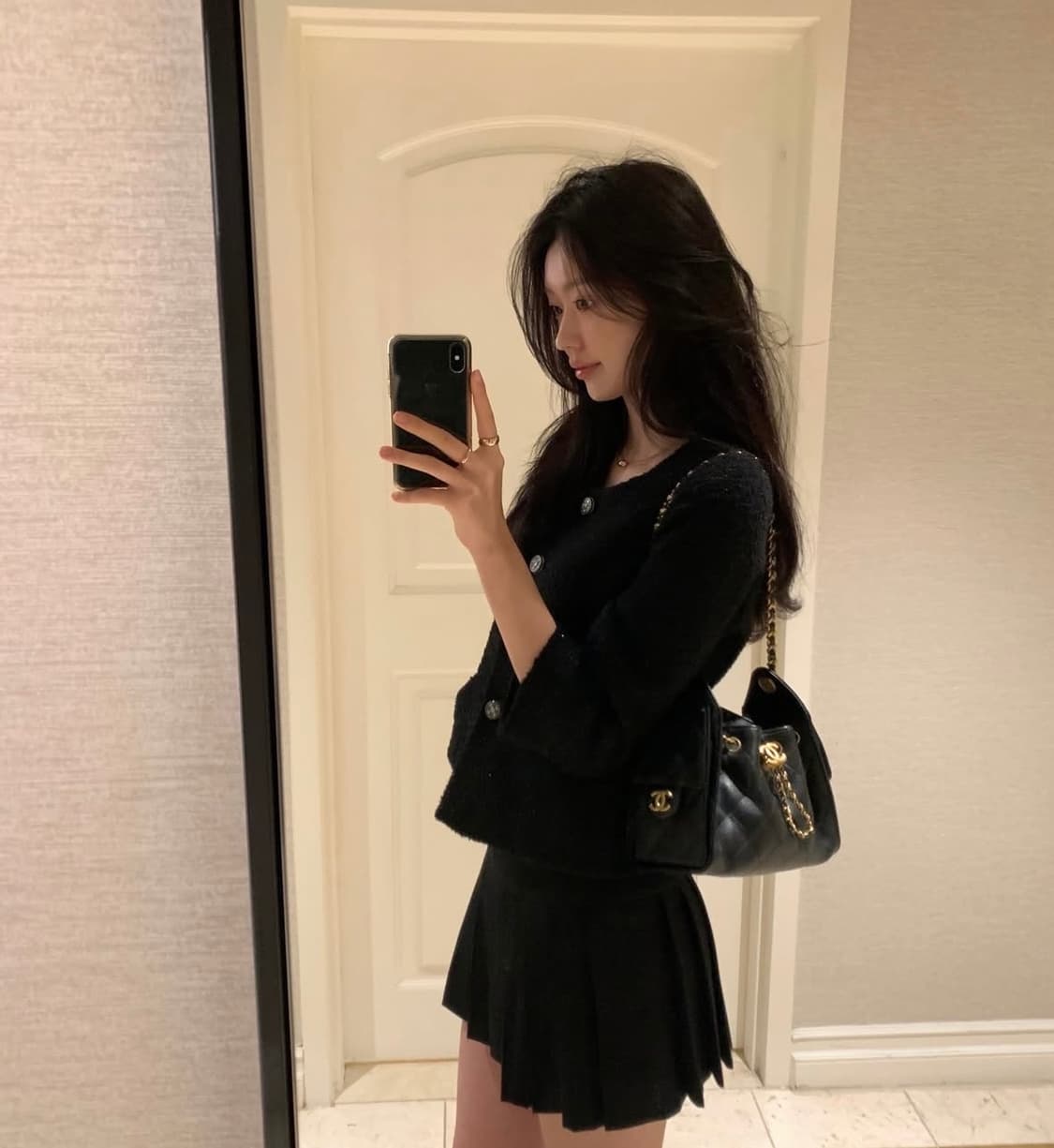 르플레인 마가렛 스커트 _블랙_m (택달린 새상품) 상품이미지1