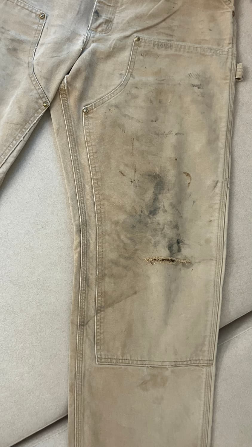 90s carhartt distressed fade double knee 상품이미지4