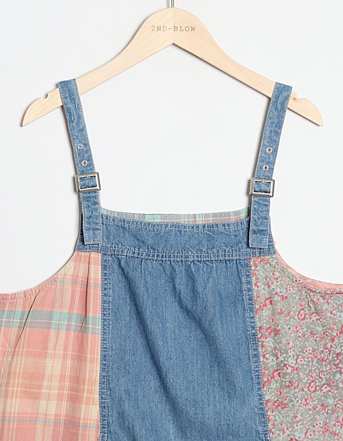 marshmallow crown Denim Jumper Skirt 상품이미지2