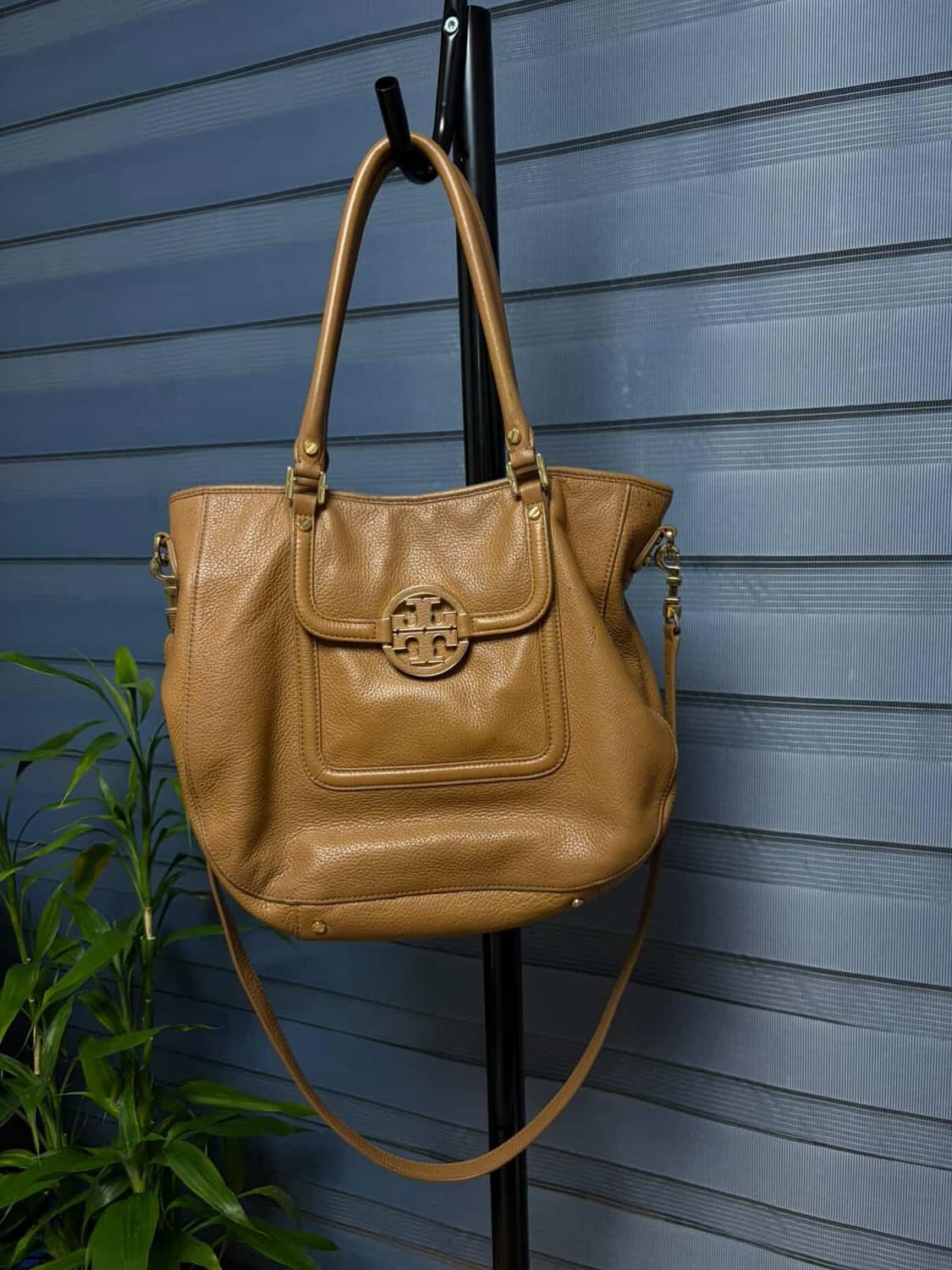 매장구매 정품 토리버치 브라운 가죽 토트백 숄더백 상품이미지1