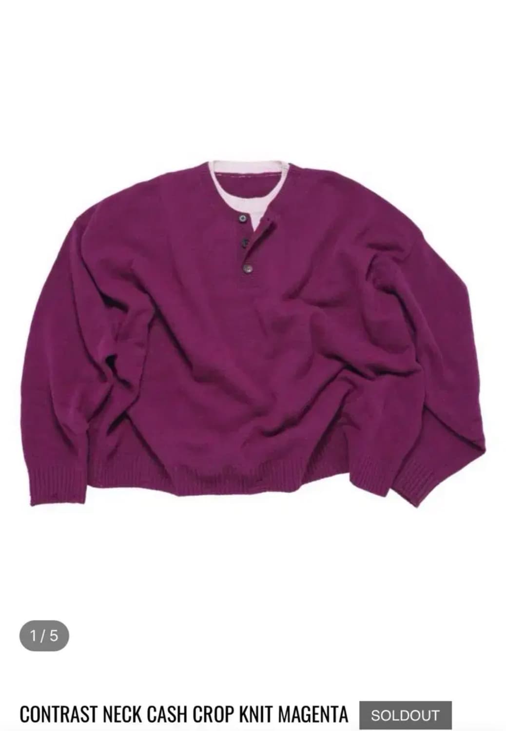 Mjd 마젠타 니트  상품이미지1