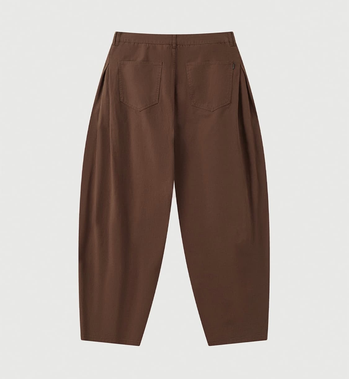 [M] 버클다운 인버티드 턱 벌룬핏 와이드 코튼 팬츠 상품이미지2