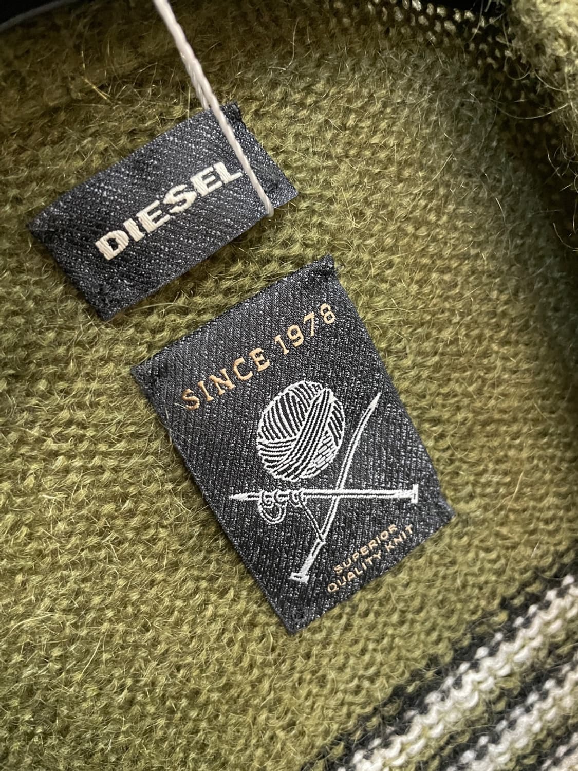 디젤 모헤어 스트라이프 가디건 상품이미지5