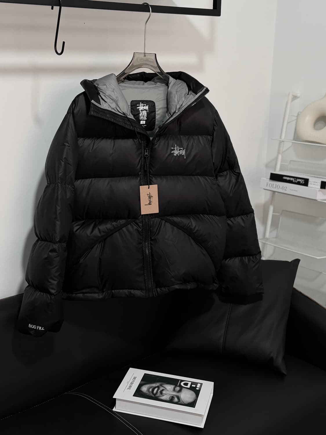 스투시 마이크로 립스탑 다운 파카 제트 블랙 상품이미지3