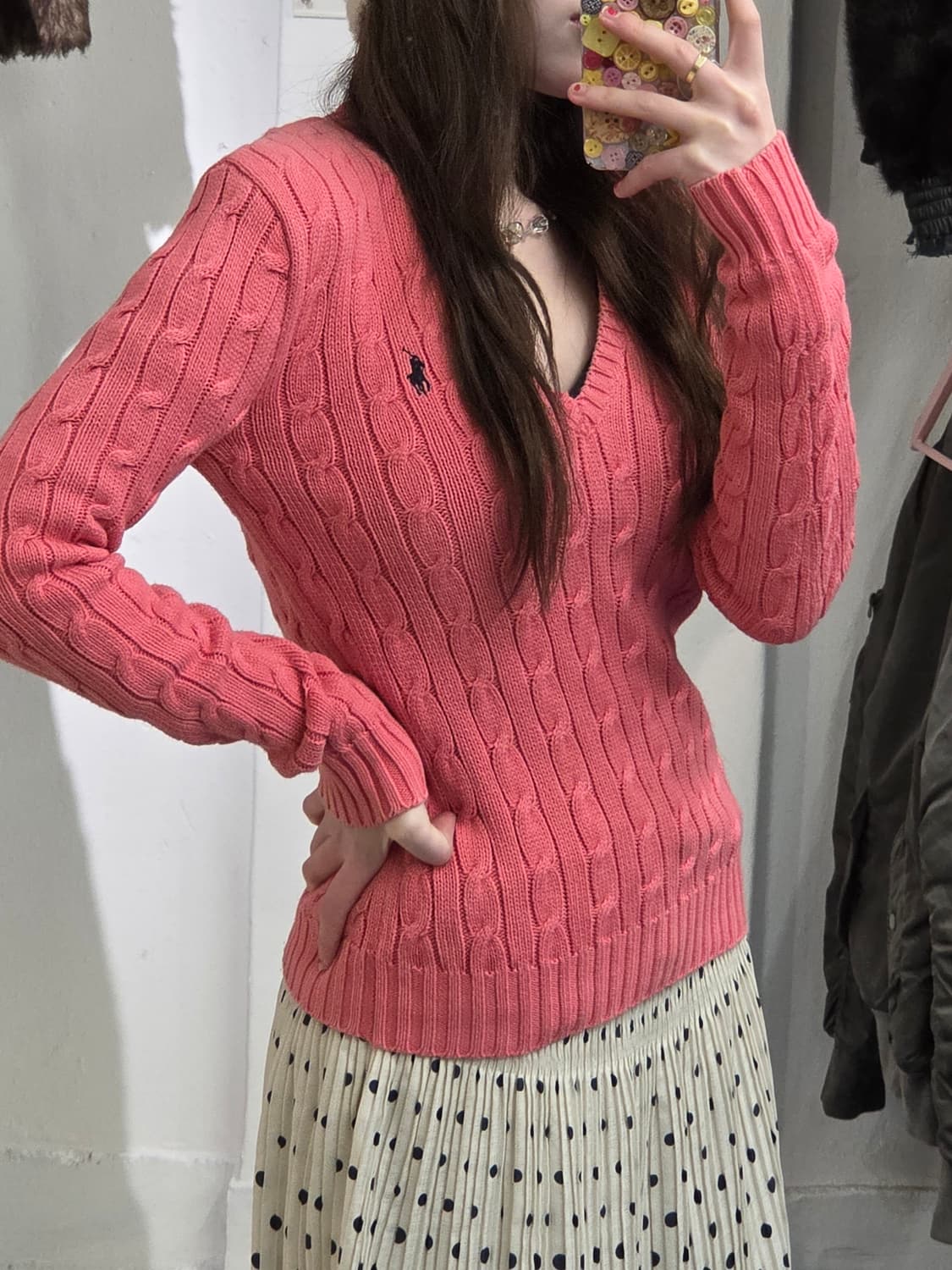 PRL 폴로 랄프로렌 꽈배기 니트 상품이미지1