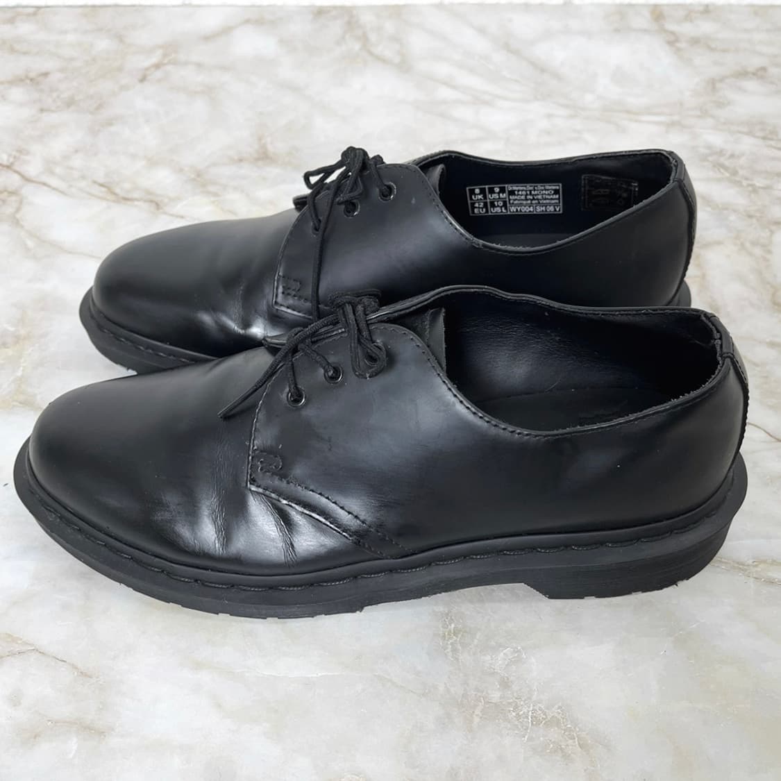 닥터마틴 1461 모노 블랙 가죽 남자 구두 UK7 260 상품이미지3