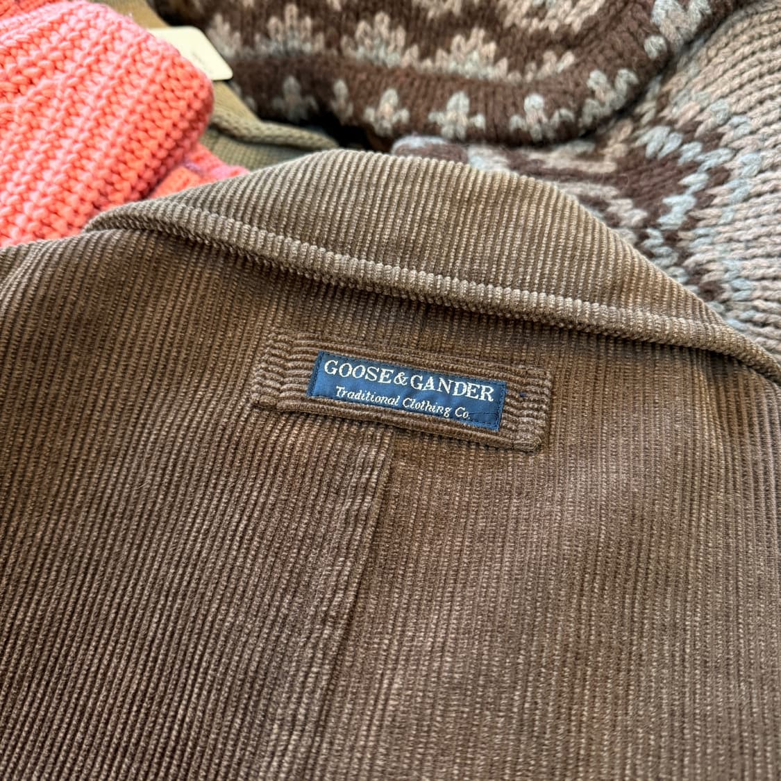 구스앤갠더 일본생산 코듀로이 피코트  상품이미지7