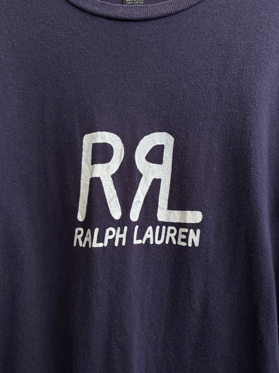 [M]90's OG 더블알엘 Made in USA RRL 프린팅 티셔츠 상품이미지4