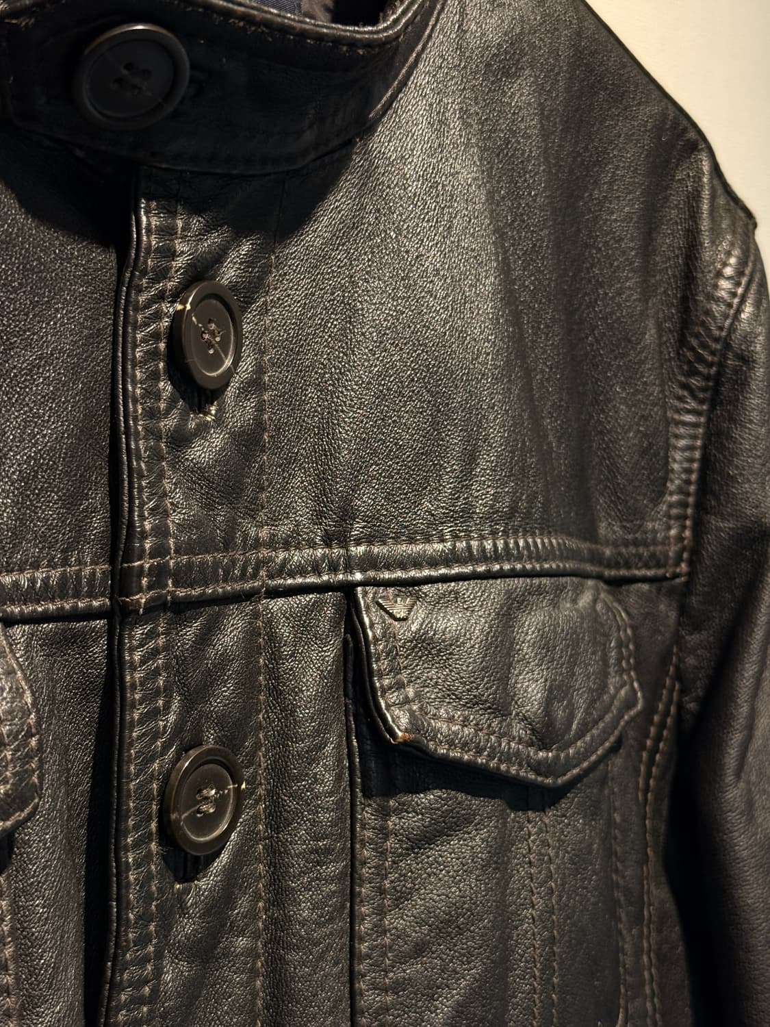 00s Leather Trucker Jacket 상품이미지2