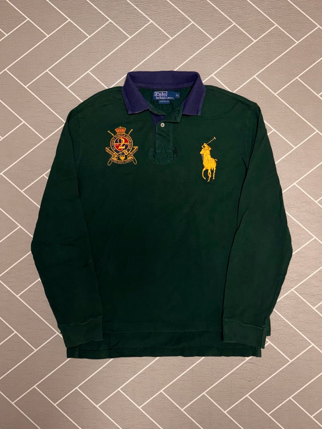 폴로 빅포니 긴팔 그린 럭비티 상품이미지2