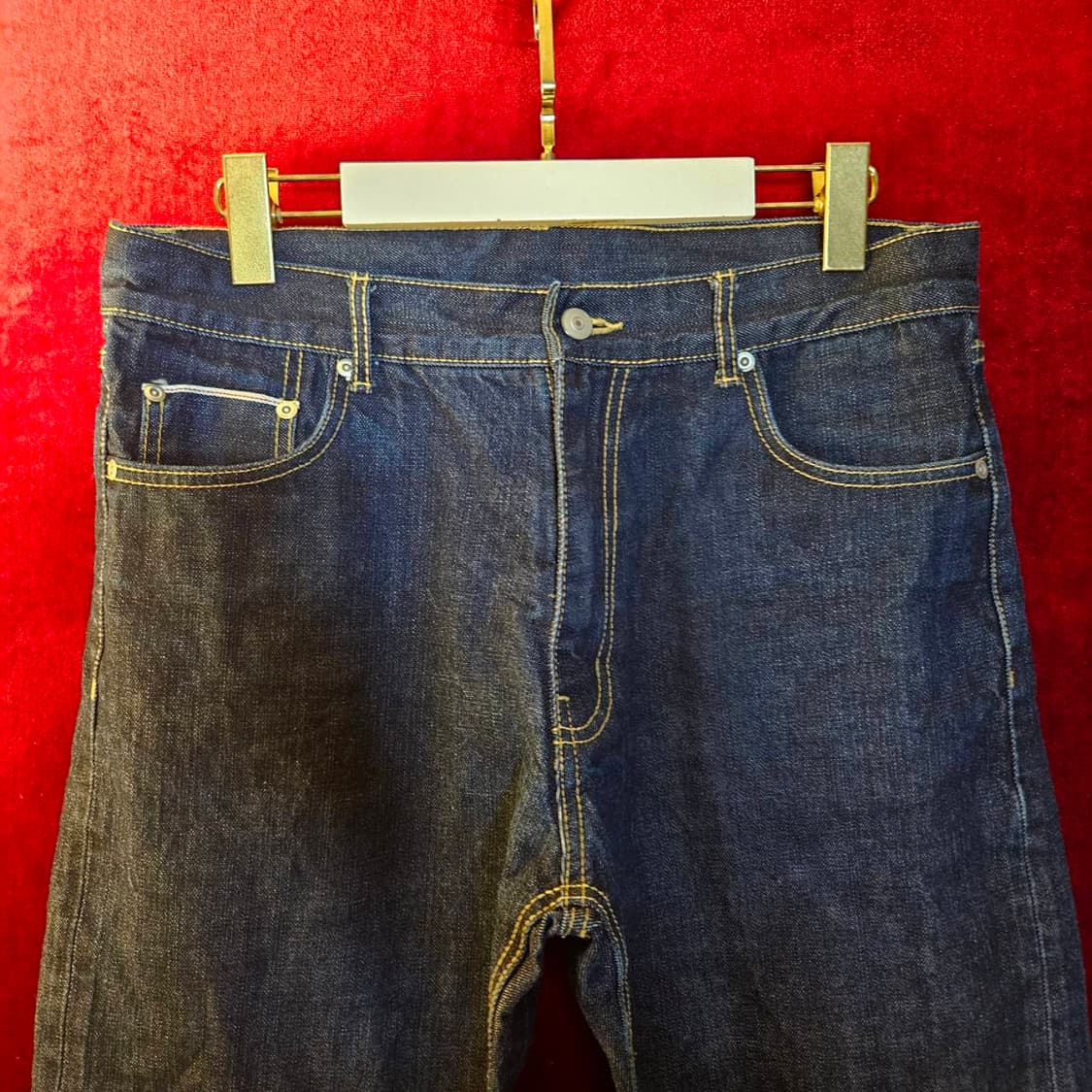 유니폼브릿지 셀비지 레귤러핏 데님팬츠 L size 상품이미지5