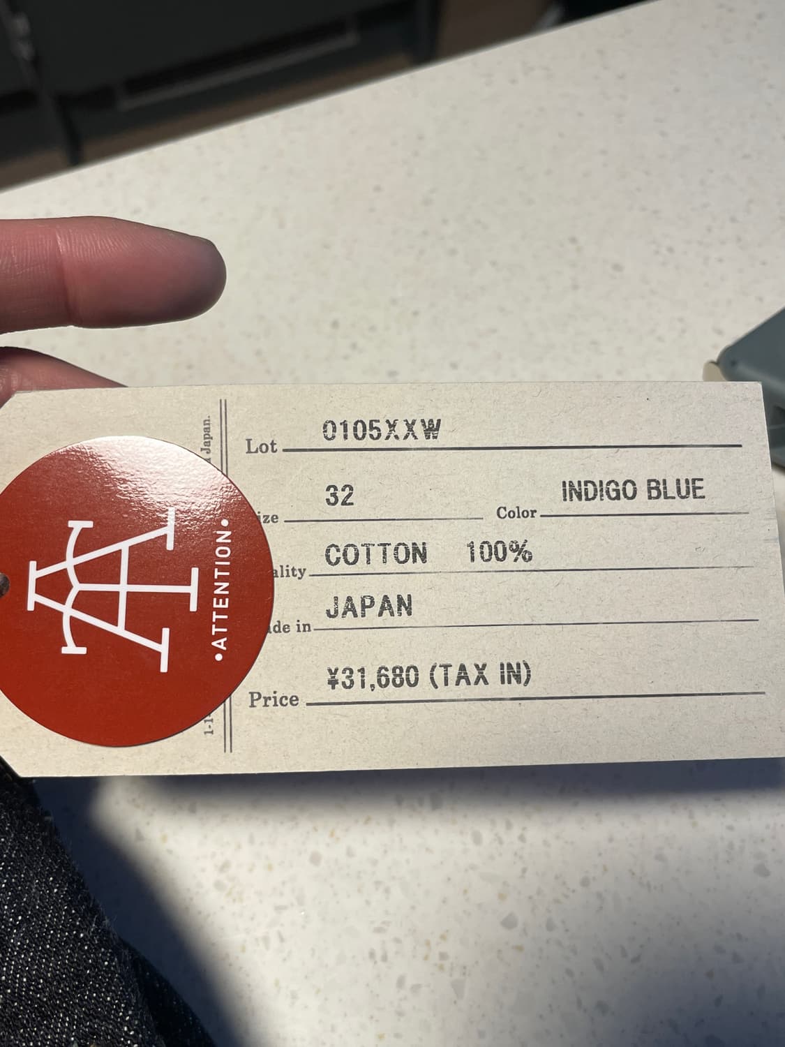 풀카운트 0105xxw 32size(새상품) 상품이미지2