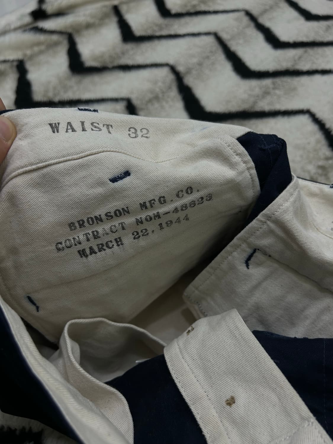 [32]브론슨MFG 치노 팬츠/네이비 상품이미지4