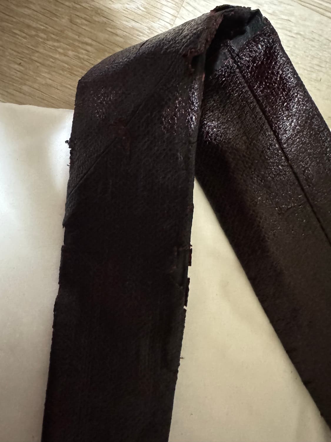 르메르 코티드 린넨 크루아상백 스몰 버건디 상품이미지5