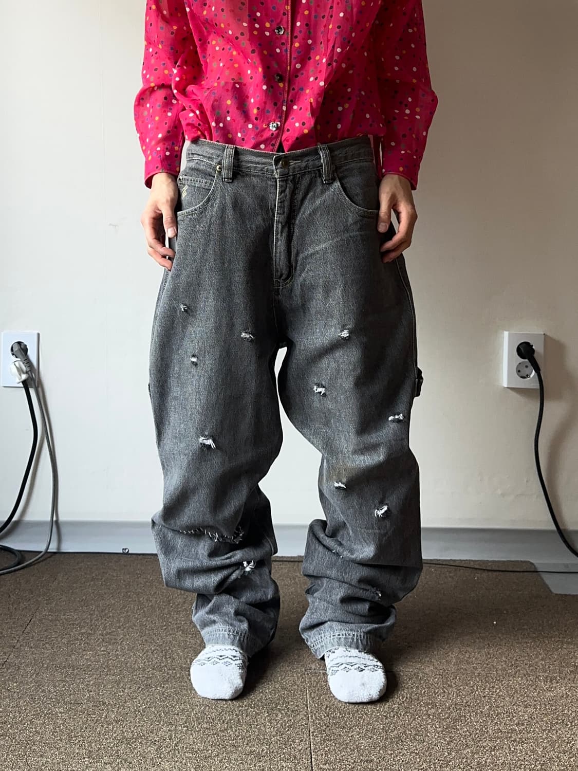 Rocawear 대미지 카펜터 루즈 테이퍼드 진 상품이미지7