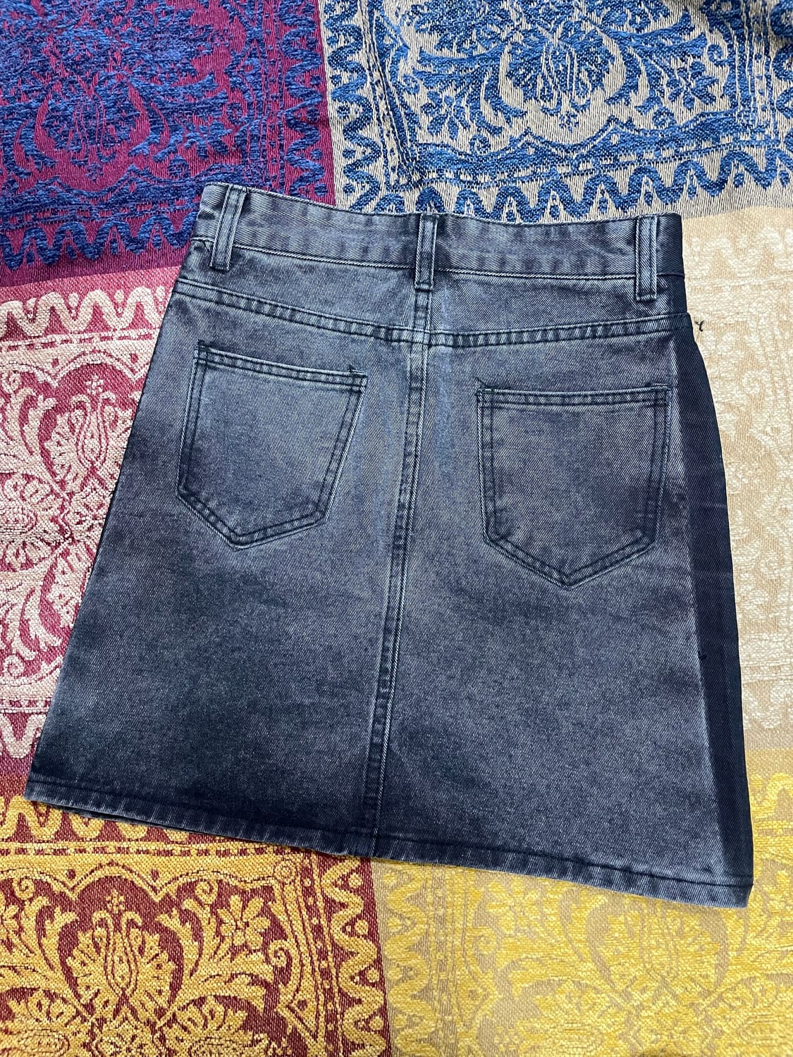 black jean skirt 상품이미지2