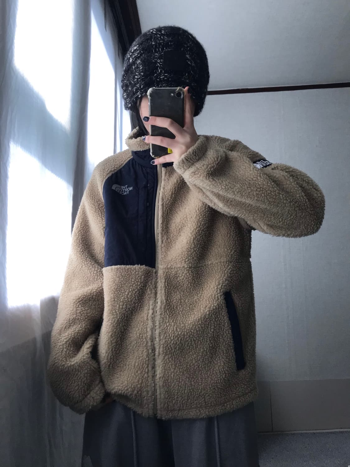 노페 베이지 후리스 상품이미지5