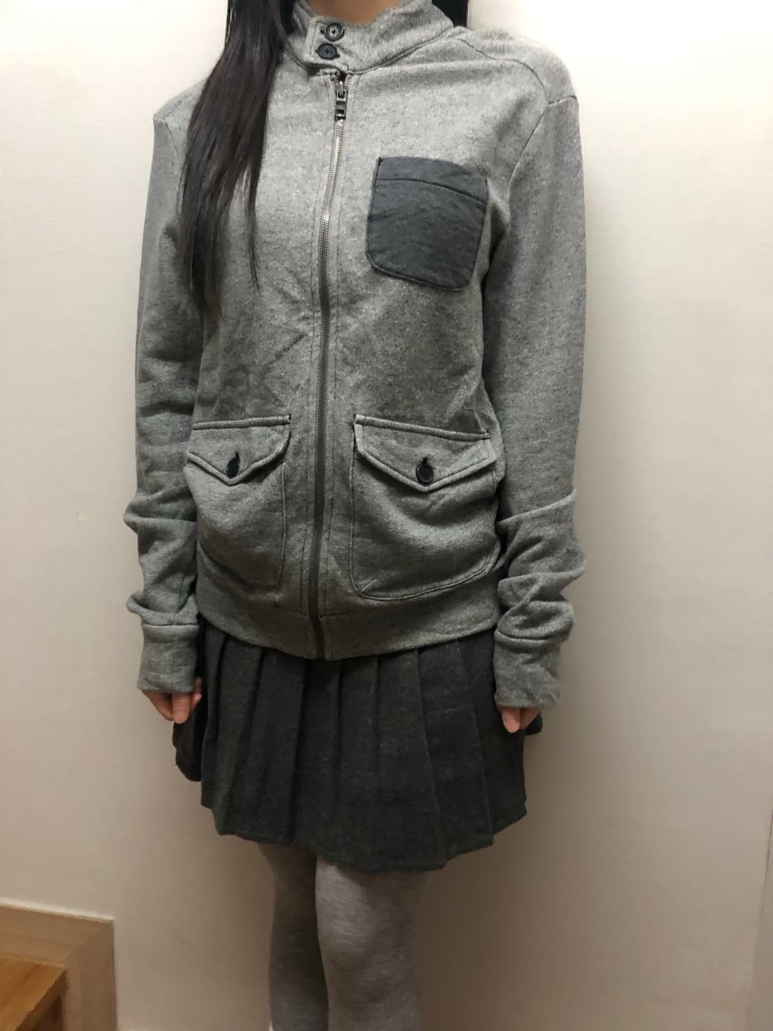 빈티지 아르마니 익스체인지 그레이 집업 상품이미지2