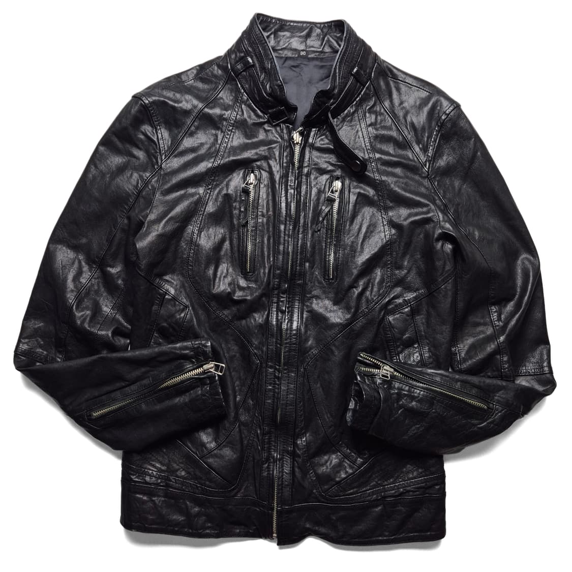 [S] VTG 이태리 양가죽 바이커 자켓 상품이미지2