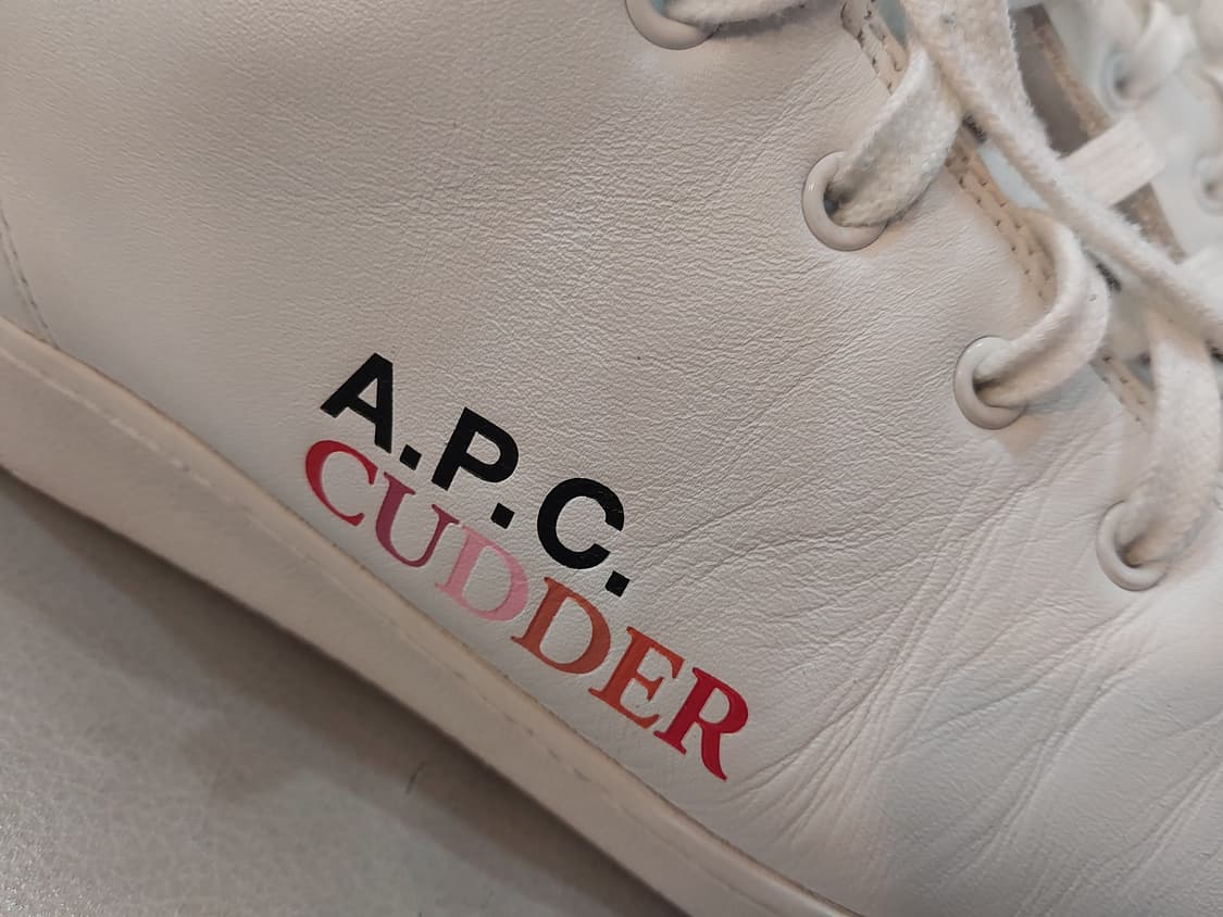 Kid Cudi x APC 아페쎄 스니커즈 레더 화이트 260mm 상품이미지4