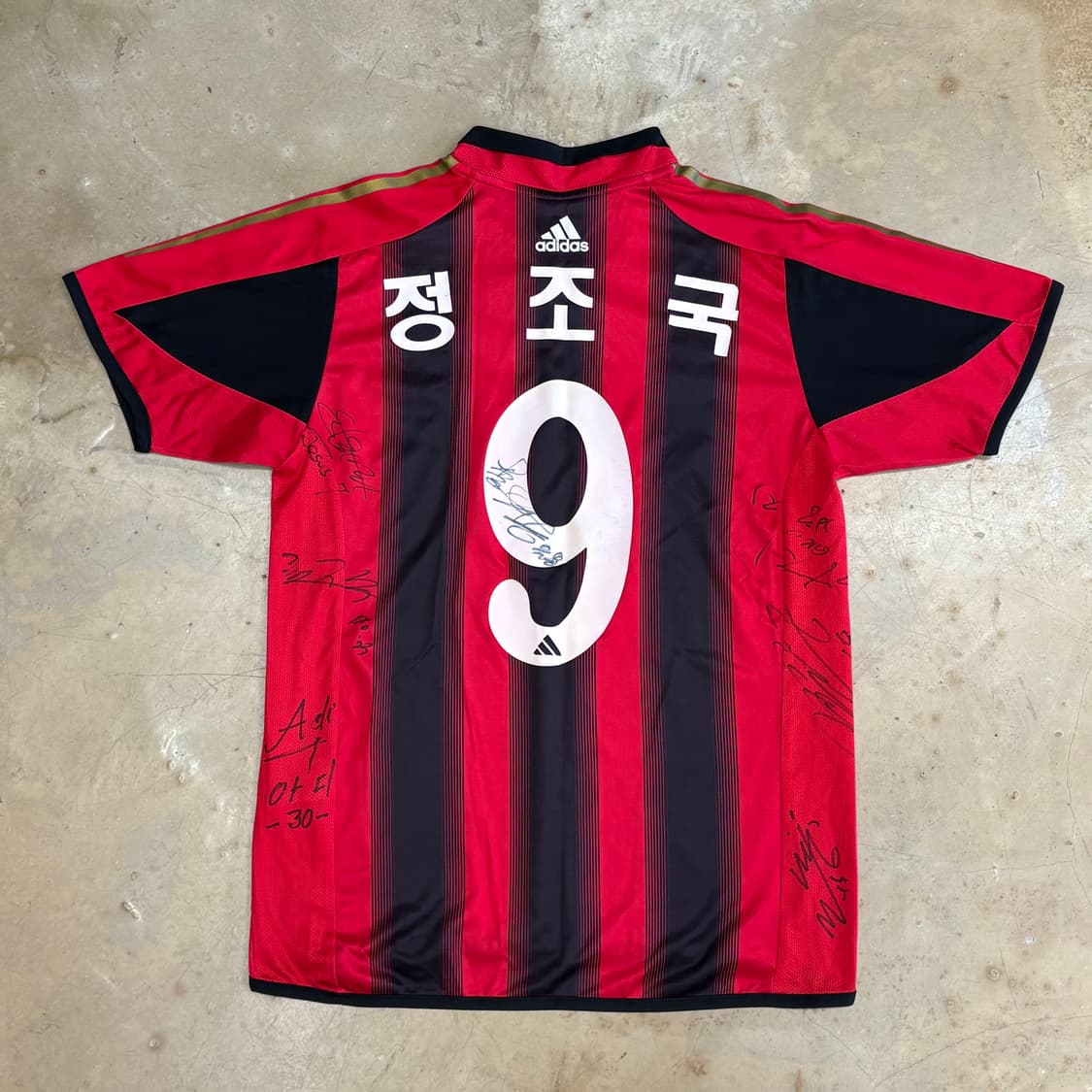 85 아디다스 2005 서울FC No.9 정조국 싸인 유니폼 상품이미지3