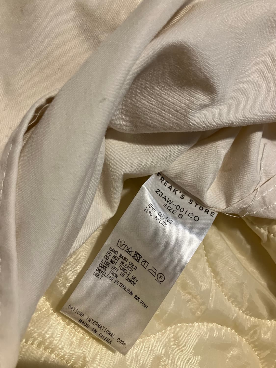 프릭스스토어 m65 개파카 오프화이트 S 상품이미지4