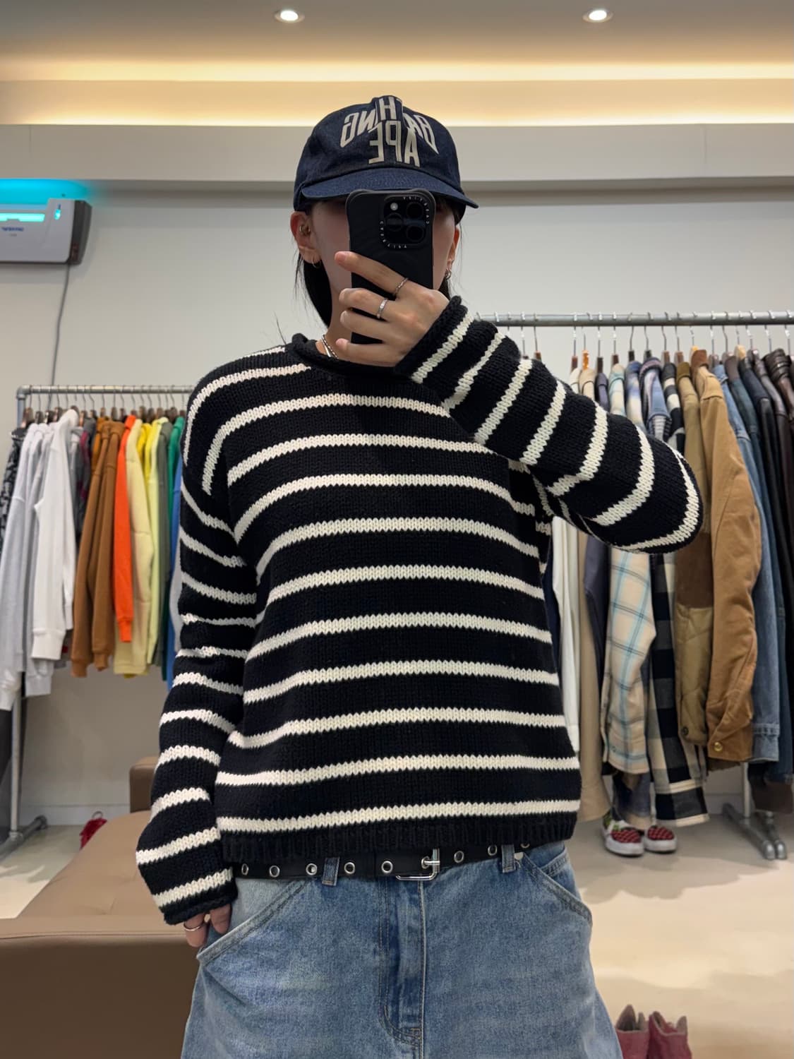 폴로 랄프로렌 스트라이프 크롭 니트 상품이미지7