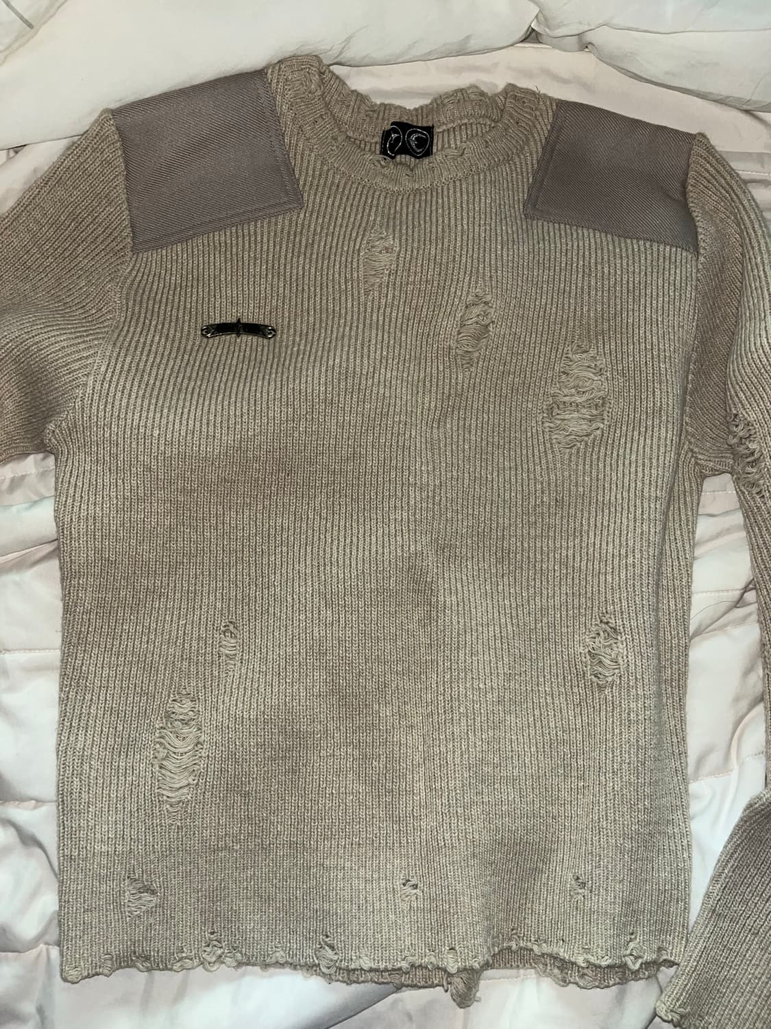 떠그클럽 패치 니트 1사이즈 상품이미지1