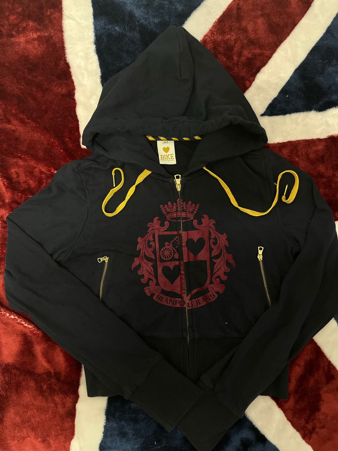 빈폴 진 BIKE 크롭탑 후드집업 90 상품이미지1