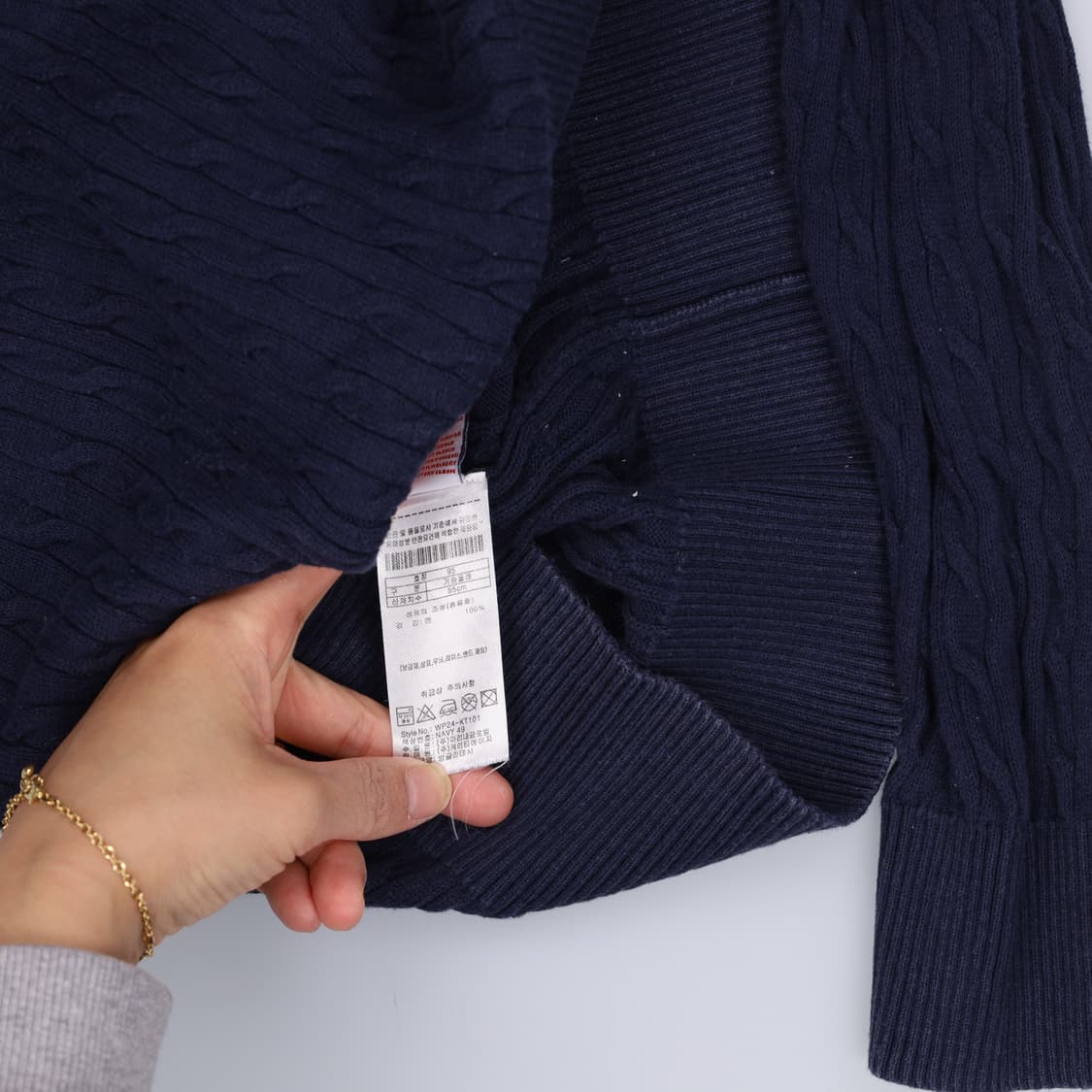 M 신형 US폴로 여성 케이블 니트 0414H1 상품이미지4