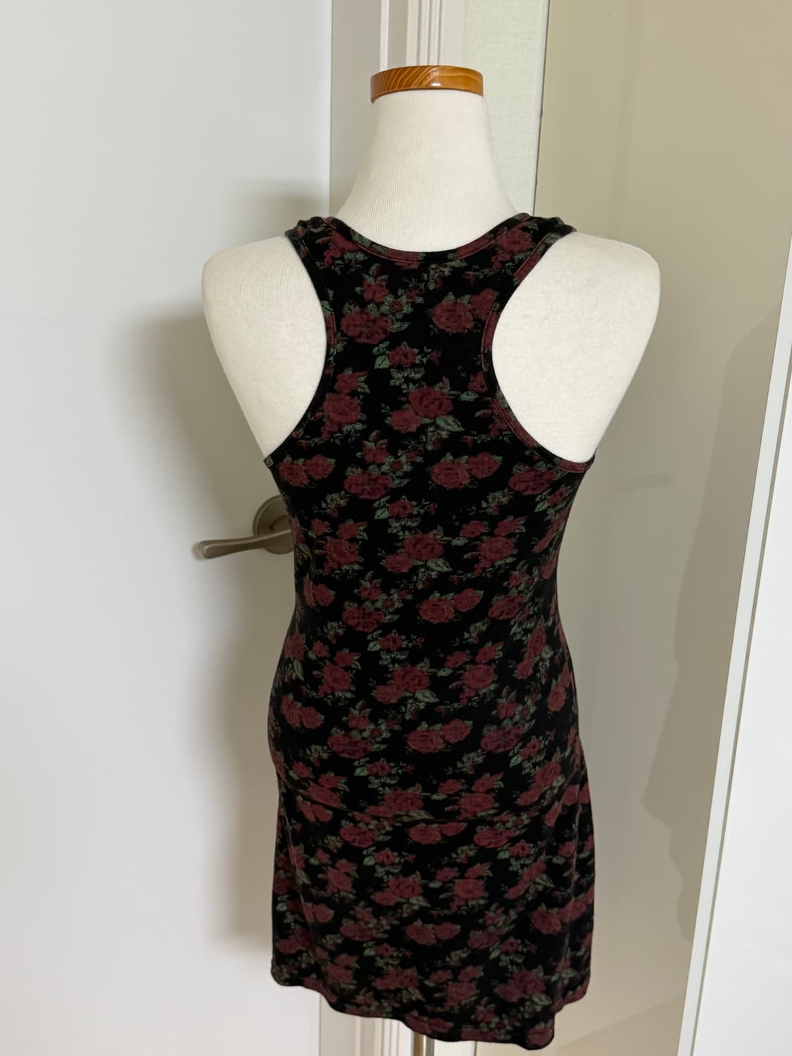 오리엔탈 블랙 장미 나시 원피스 너드모리하구미니혼진 상품이미지2