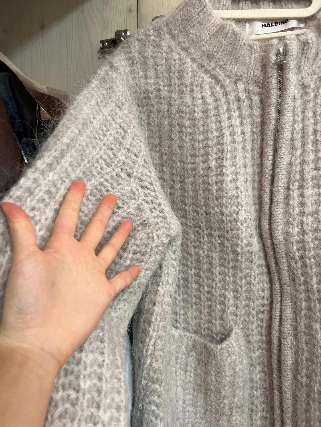 알렌느 청키 가디건 상품이미지3