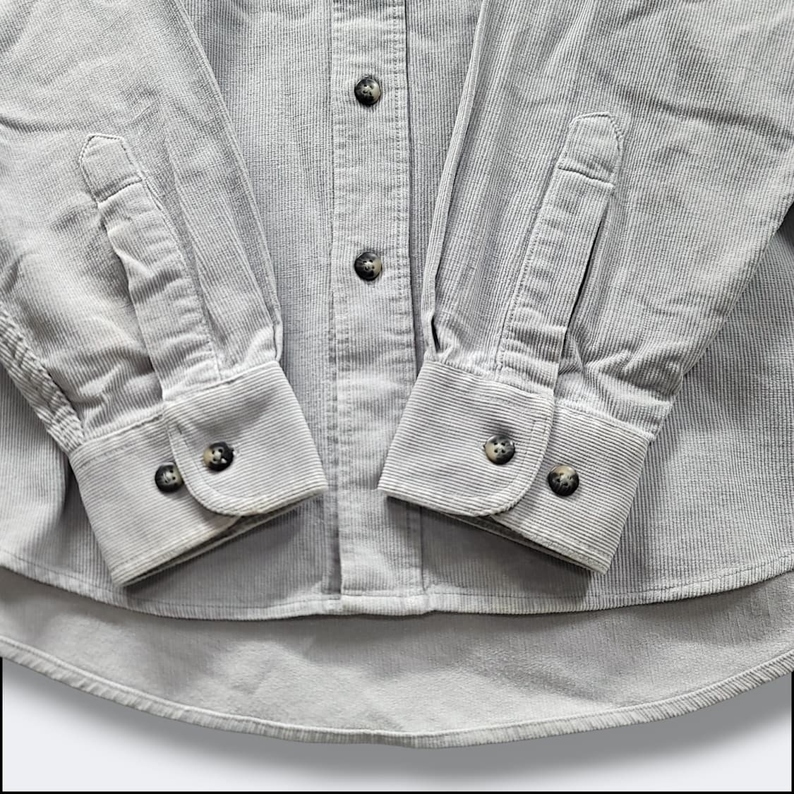 [M] 칼하트 그레이 코듀로이 투포켓 긴팔셔츠 상품이미지7