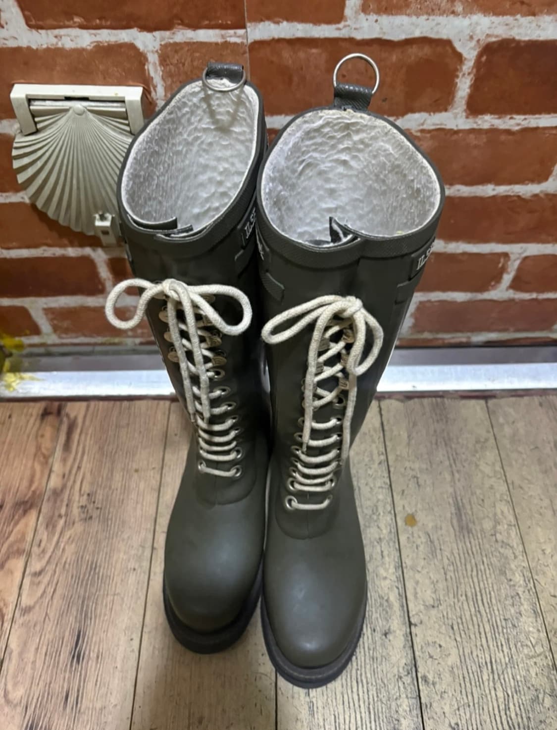 Ilse Jacobsen 일세야콥센 레인부츠 카키 빈티지 부츠 상품이미지2